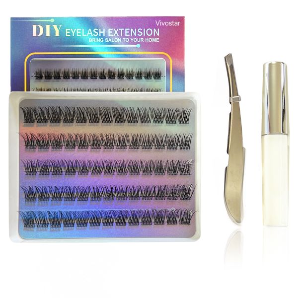 DIY Eyelash Extension Kit Individual Eyelash Extension Kit 70 clusters