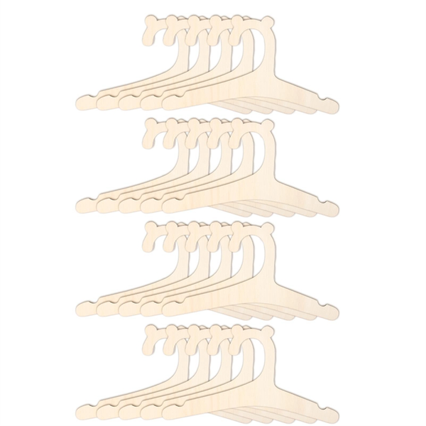 Wooden Kids Hangers 20 Pcs Baby Coat Hanger for Clothes 9In Kids Baby