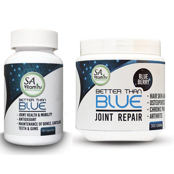 SA Vitamins Better Than Blue Shake 300gram &amp; Better Than Blue Caps 90