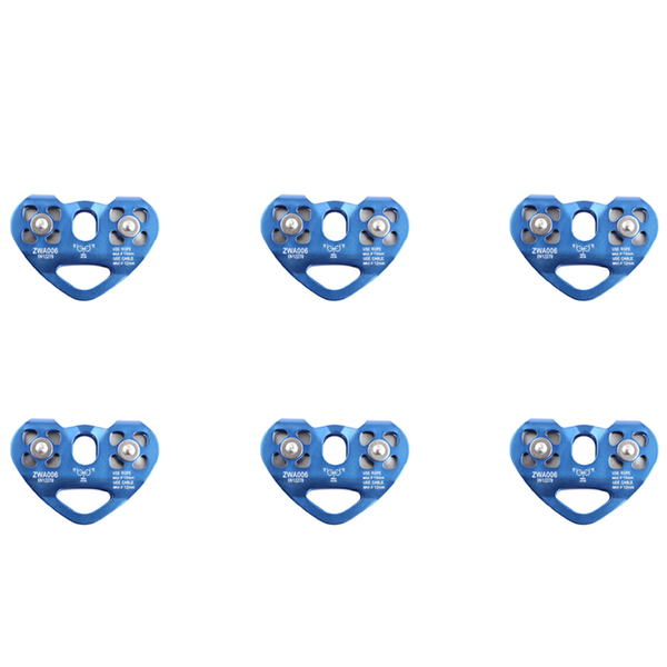 Biaxial Transport Steel Cable Expand Heart-Shaped Double Pulley Blue