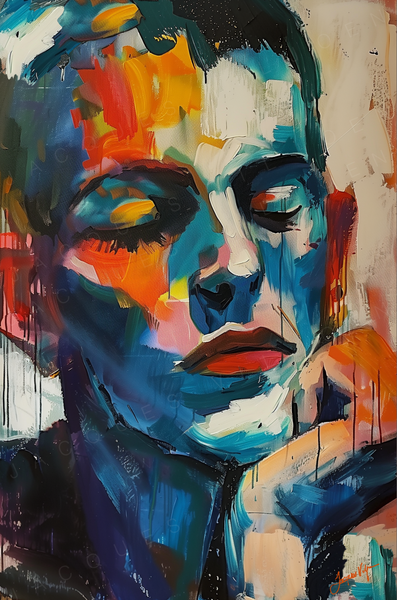 Abstract Man: The Sophist Art Print Canvas Portrait