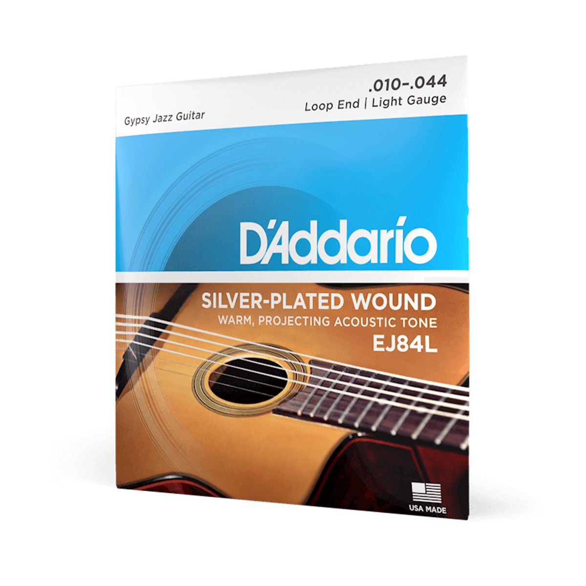 D'Addario EJ84L Gypsy Jazz Loop End Light Acoustic Guitar Strings