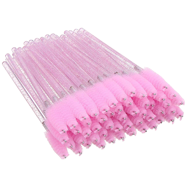 50 Pink Glitter - Mascara Wands &amp; Spoolies