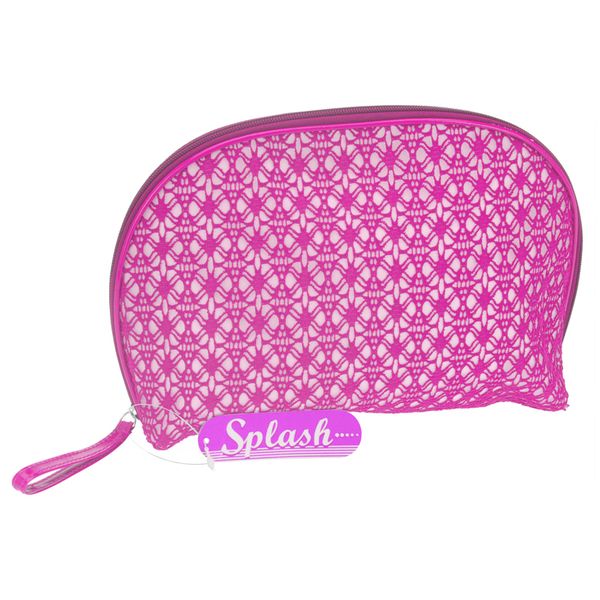 Makeup Cosmetic Bag - Cotton with Net