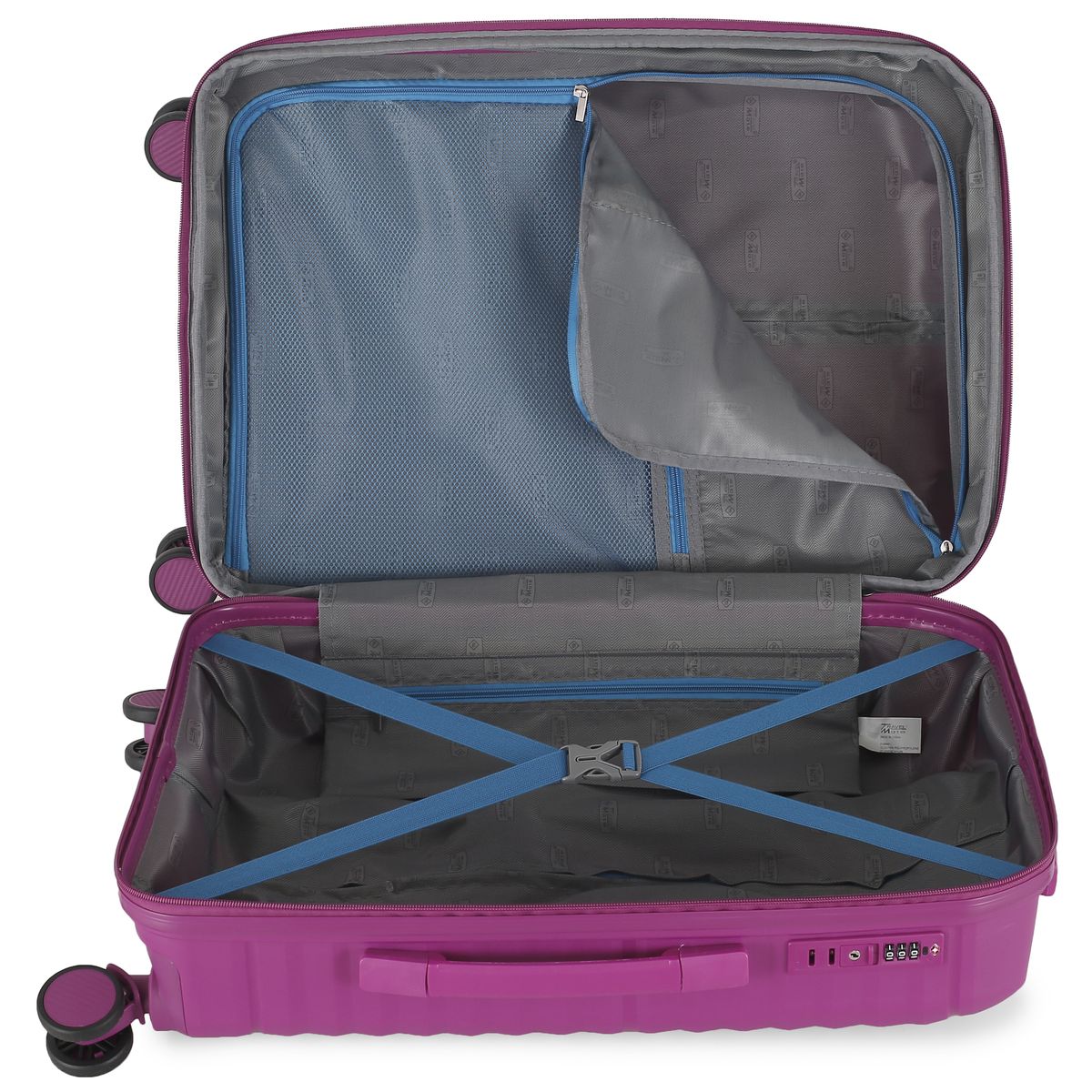 Travel Mate 75cm Hard Shell Zipper 8 Wheel Xbag Trolley Case TSA L