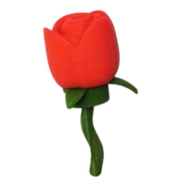 Red Rose Straw Cap