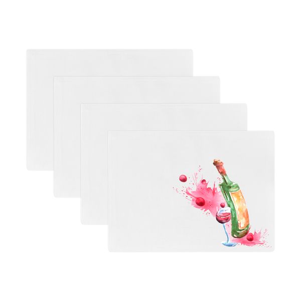 Pappa Joe - Placemat Set - Wine Illustration (4 Pack)