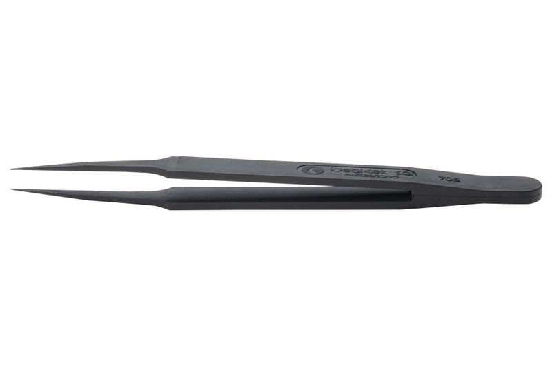 Ideal-Tek (705.SV) Tweezer, ESD, Straight, Pointed, PVDF