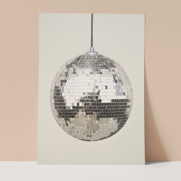 Disco Ball Wall Print