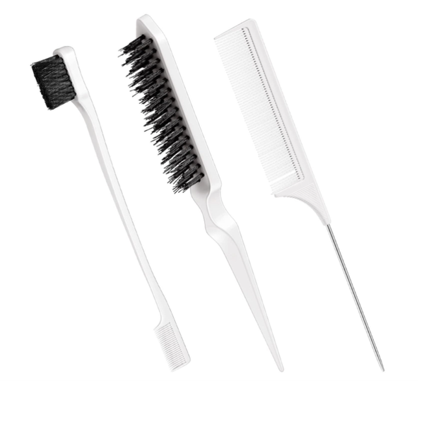 Petite Le Nto 3 Piece Edge Brush and Comb Set