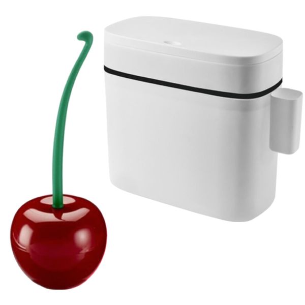 Home Modern Dustbin And Apple Toilet Brush Set of 2