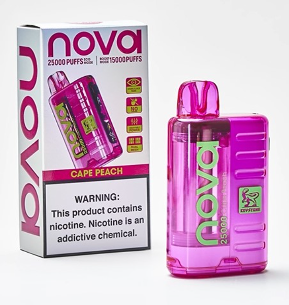 Nova Bar Cape Peach 25 000 Puffs