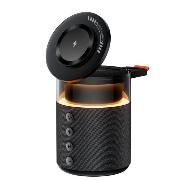 BezosMax 3 in 1 Magnetic Wireless Charger with Bluetooth Speaker for Home