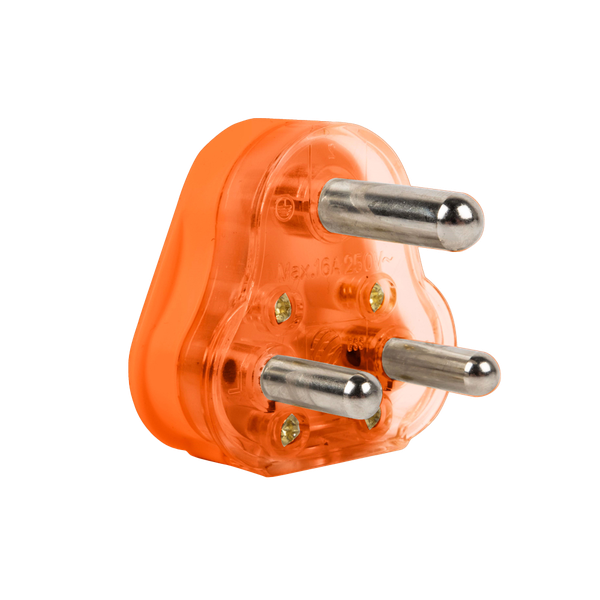 Plug Top 16A Hollow Pin Orange E/Mate