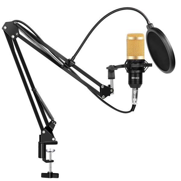 BM800 Condenser Microphone Kit Studio Suspension Scissor Arm Sound Card