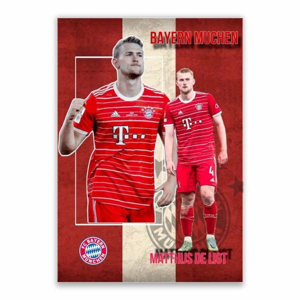 Matthjis De Ligt Bayern Munich Poster - A1