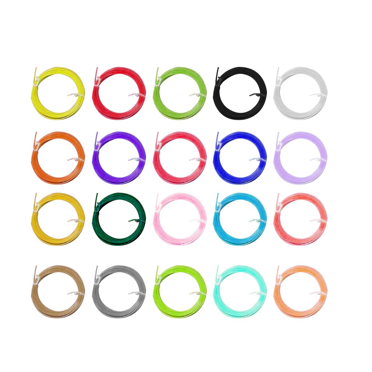 Mix Box 2 Pack 20 Colors 3D Pen 1.75mm PLA Filament Refills Kit