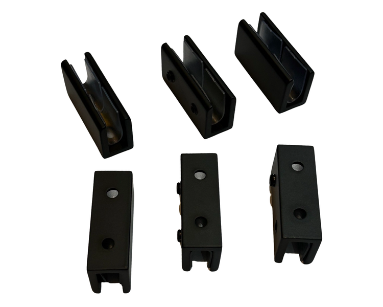 Shower Glass Stabilizer 6cm Non-Drilling Clamps