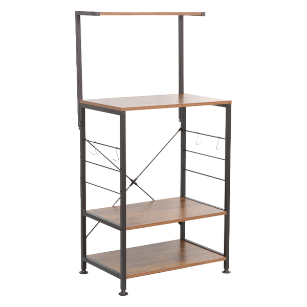 Boston Kitchen Unit/Rack with Storage, 4 Tiers Coffee Bar Station