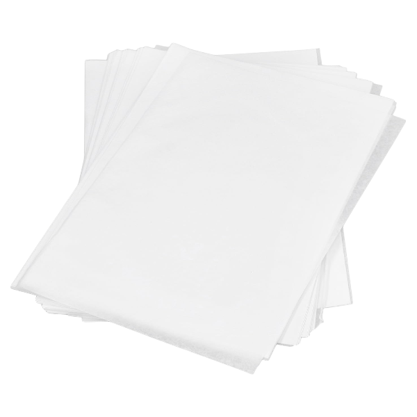 100-Piece Non-Stick Square Patty Paper Sheets - White