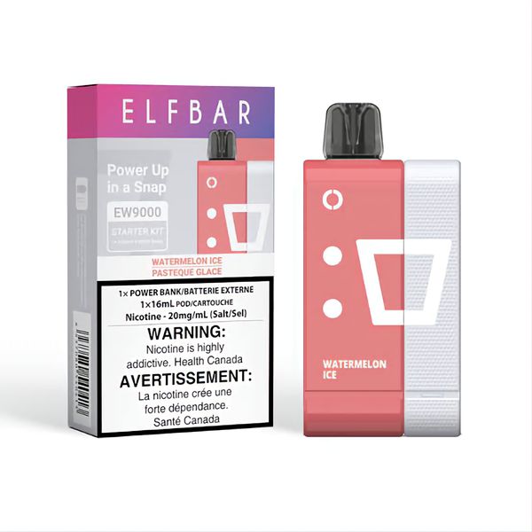 Elfbar EW9000 puffs pods and device system watermelon ice 3pack