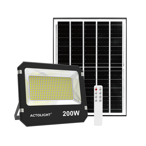 Actolight Premium Solar Rechargeable Flood Light - 200W
