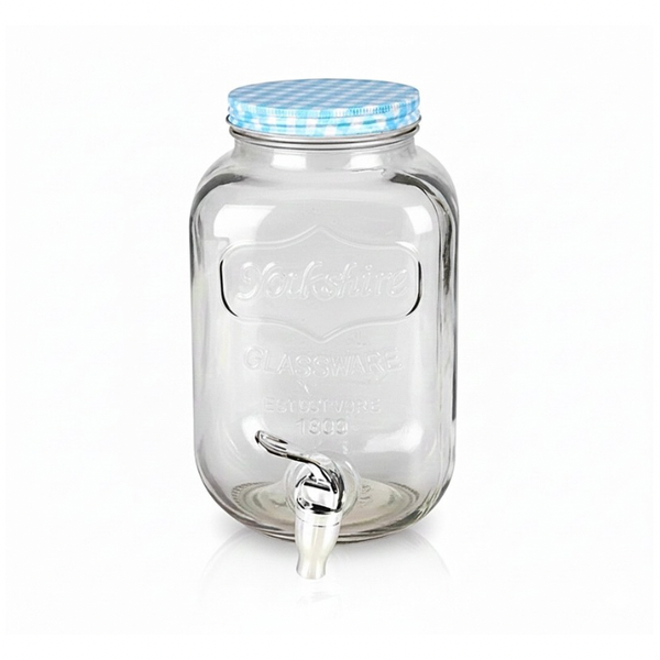 Transparent 4.5 Litre Glass Jar Dispenser