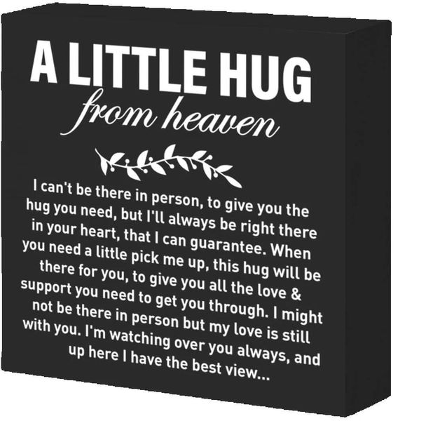 Memorial Sympathy Wood Sign, Remembrance Gift for Loss