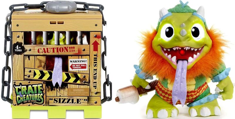 Crate Creatures Surprise! Sizzle Interactive Monster Toy with Crate