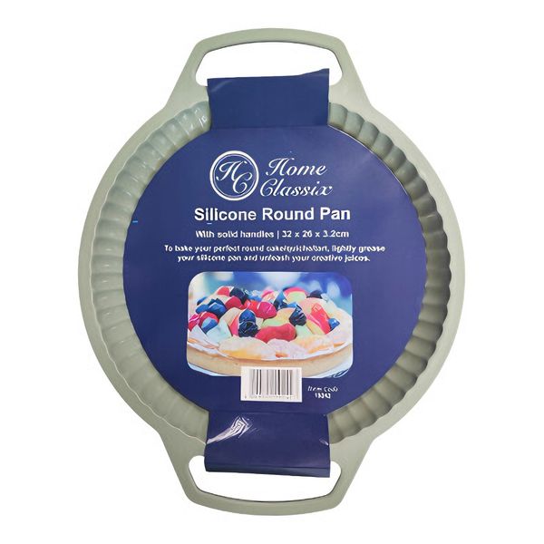 Home Classix Silicone Round Pan With Solid Handle 32x26x3.2cm
