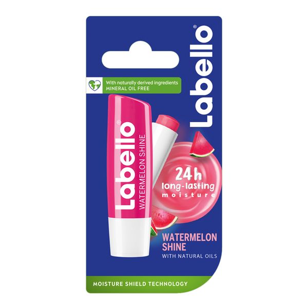 Labello Watermelon Shine 24h Moisture Caring Lip Balm, 4.8g