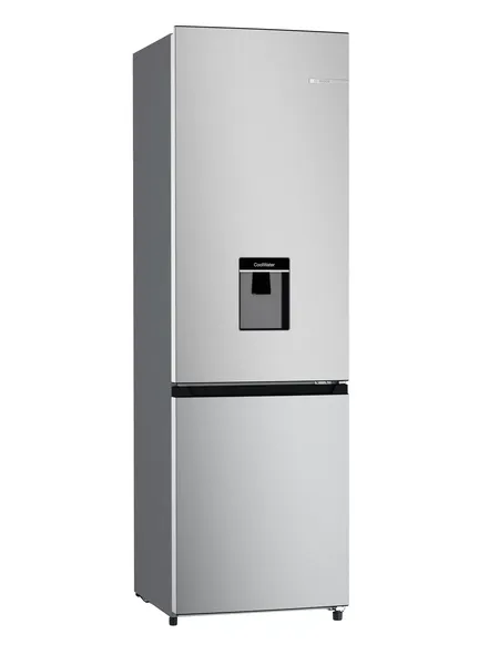 Bosch - 263L Bottom Freezer Fridge with Water Dispenser - Inox Look
