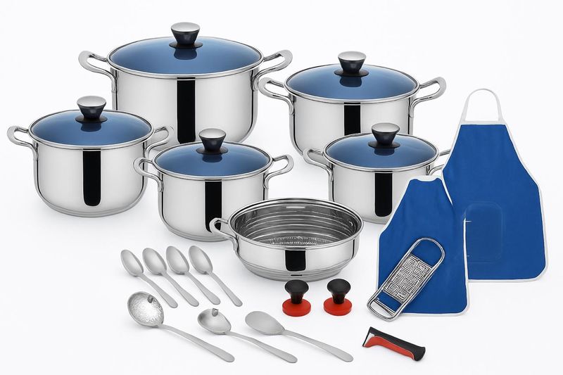 Hoffmans 25Pieces High Quality Stainless Steel Cookware set
