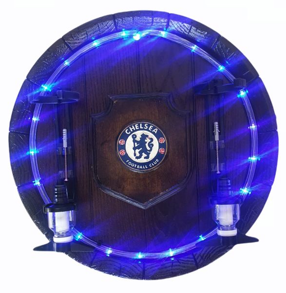 Chelsea Led Round Barrel 2 x optic Liquor Dispenser