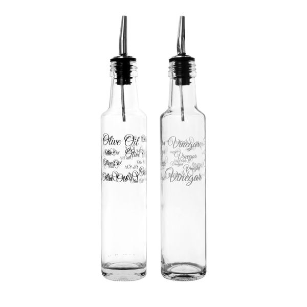 Oil &amp; Vinegar Set 250ml Black And White Matching Set