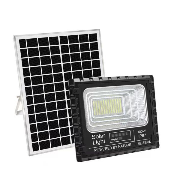 Solar LED Flood Light With Remote -100W