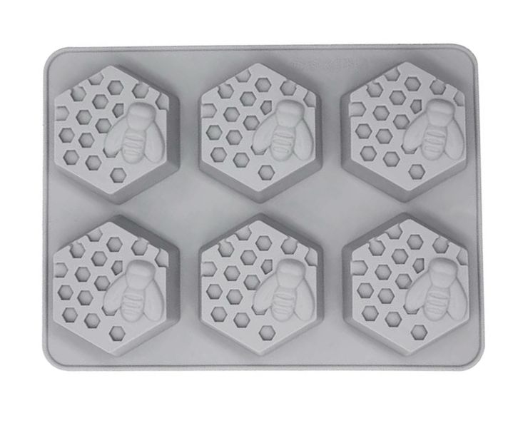Bee and Honeycomb Silicone Fondant Mold