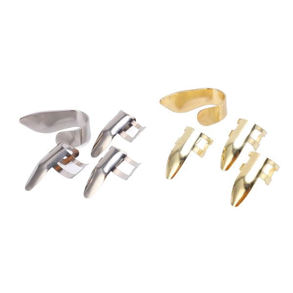 8pc Adjustable Metal Finger Picks