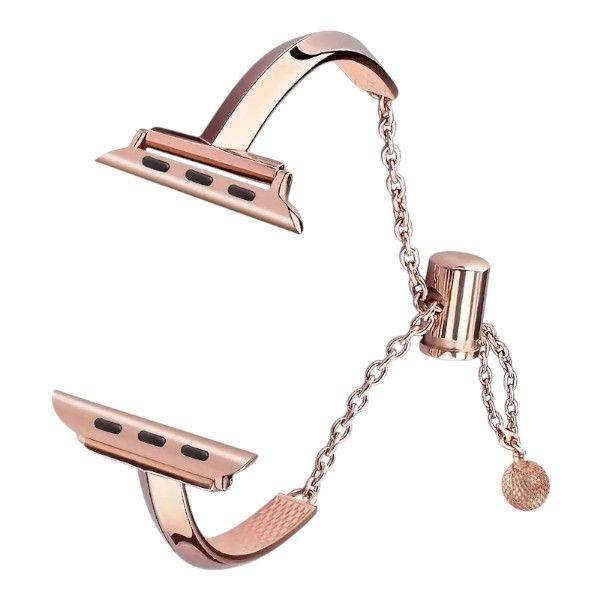 Luxury Adjustable Metal Link Watch Band - 42-49mm - Rose Gold