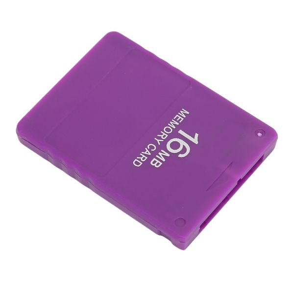 16MB Memory Card Compatible with PS2 (Purple)