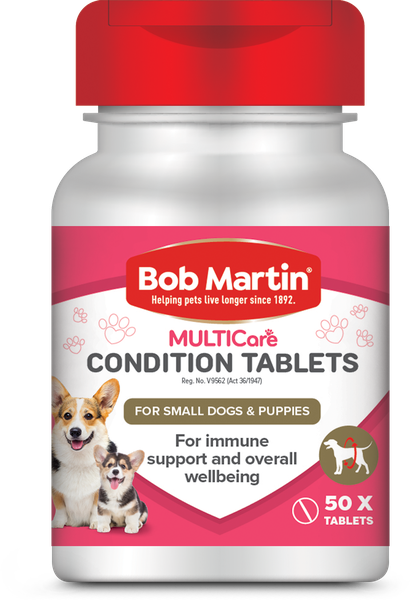 BOB MARTIN MultiCare Conditioning Tablets for Small Dogs &amp; Puppies 50's