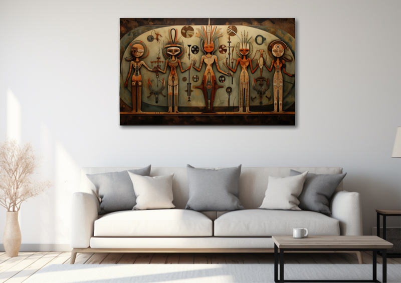 Shamanic Figures Abstract - Hd0168 image