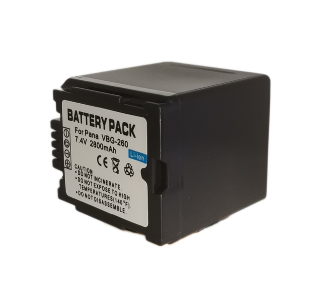 Battery for Panasonic VW-VBG260 -2800mAh