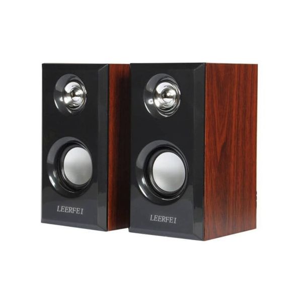 Leerfei Multimedia Wooden Speaker For Laptop/PC - E-1014