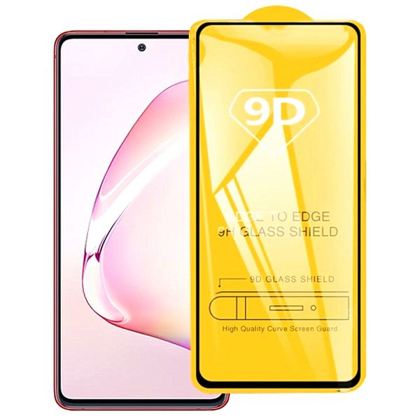 9D Full Curved Screen &amp; Camera Lens Tempered Glass For Samsung Note10 Lite