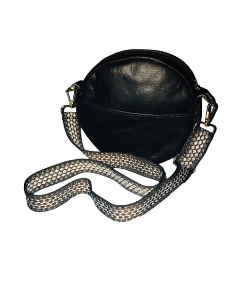 Genuine Leather Round Crossybody Handbag Bag