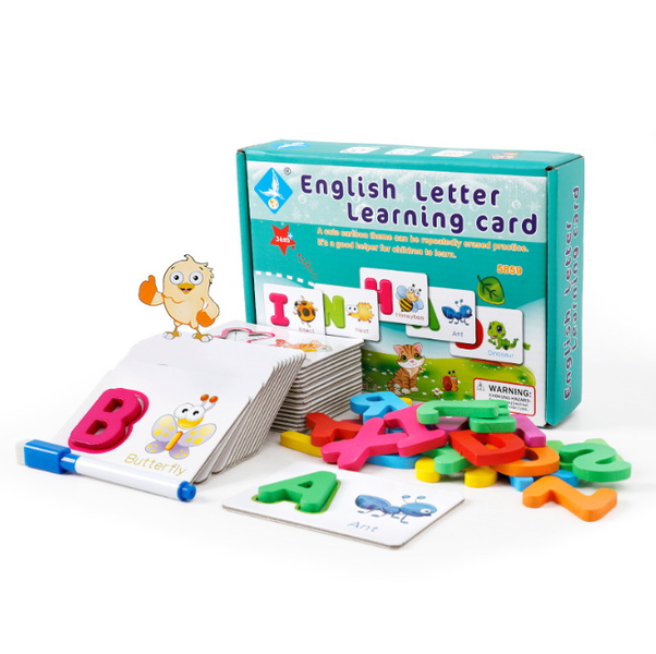 Alphabet Flash Cards, Words Learning Card, B4334