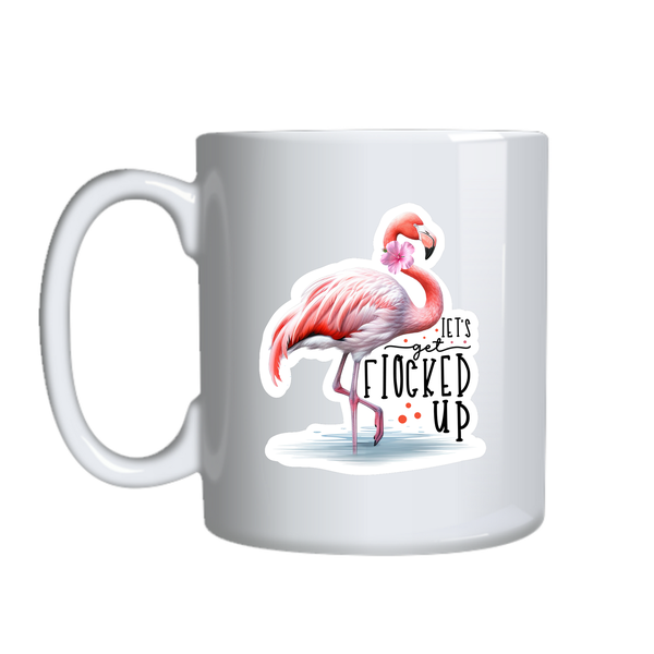 Floked up Coffee Mugs Trendy Flamingo Lovers Graphic Birthday Present 035