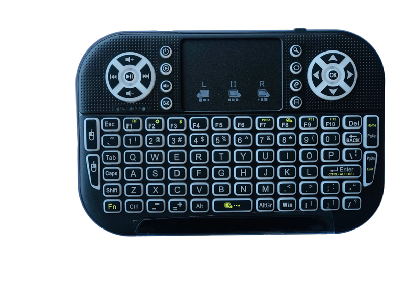 Mini 2.4 GHz + Bluetooth Backlit Wireless Keyboard Touchpad for Xbox360/PS3