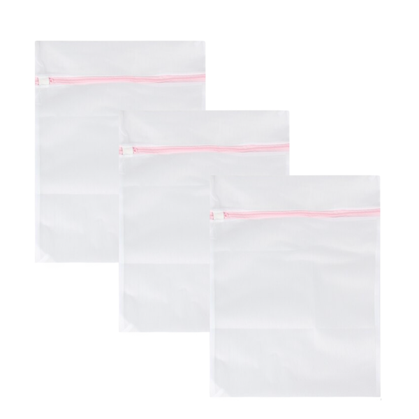 Set of 3 Mesh Laundry Washing Bags - 30 x 40cm
